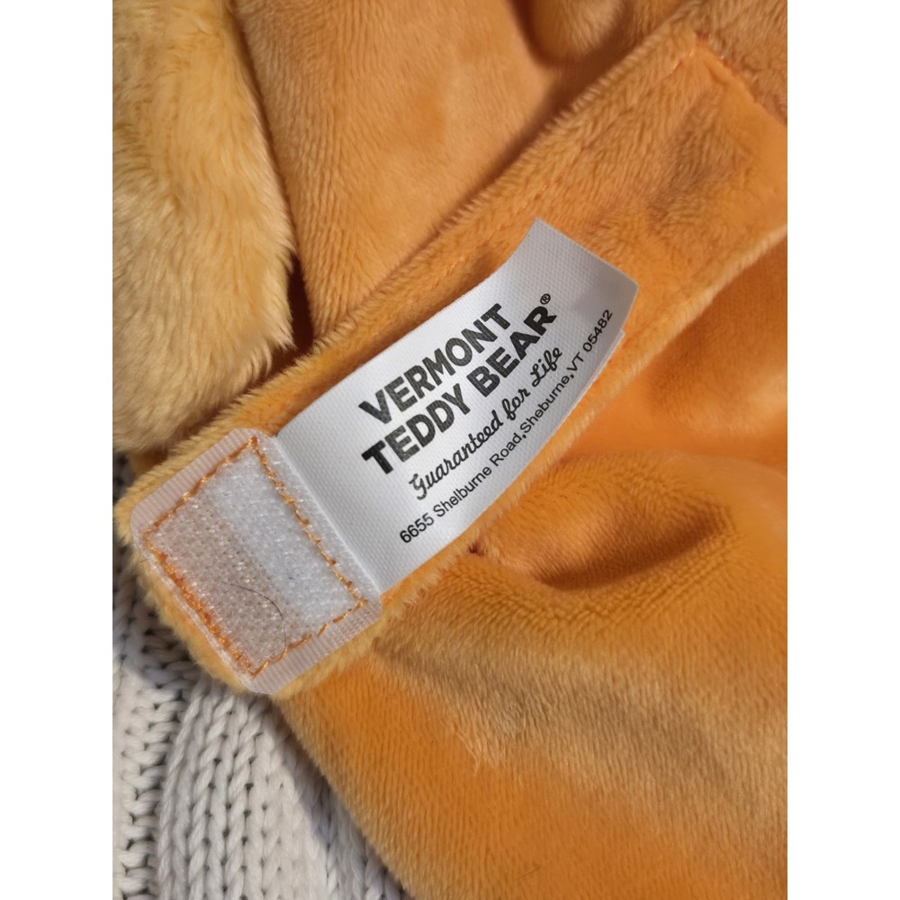 Vermont Teddy Bear Fox Buddy Blanket Lovey Security Blanket Orange Satin VTB - Picture 4 of 14